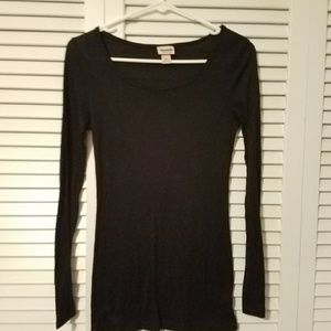 Solid black long sleeve shirt